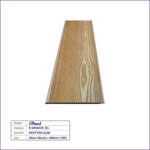 iPanel B-Groove Spotted Gum 8inch(20cm) x 10ft(300cm)