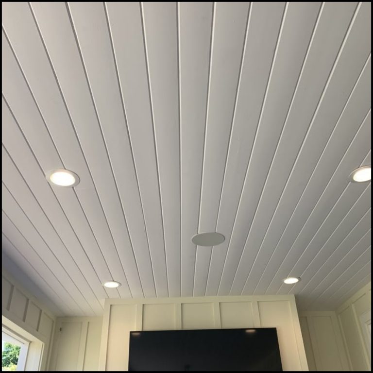 iPanel Heavy-F White Wood Ceiling Sheet | Sivilima.lk