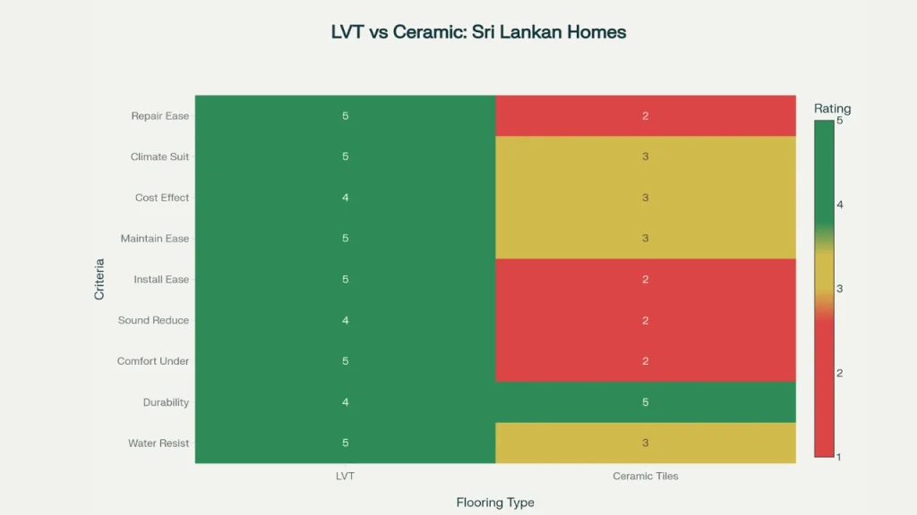 Luxury Vinyl Flooring vs Ceramic Tile
